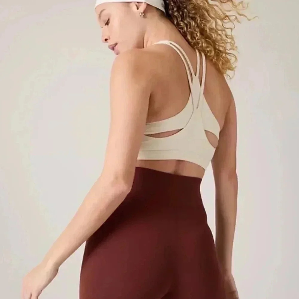 alicia keys transcend yoga cropped sports bra XL